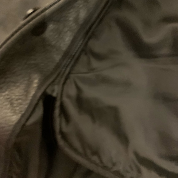 Mens leather winter jacket; zip out liner - Picture 8 of 11